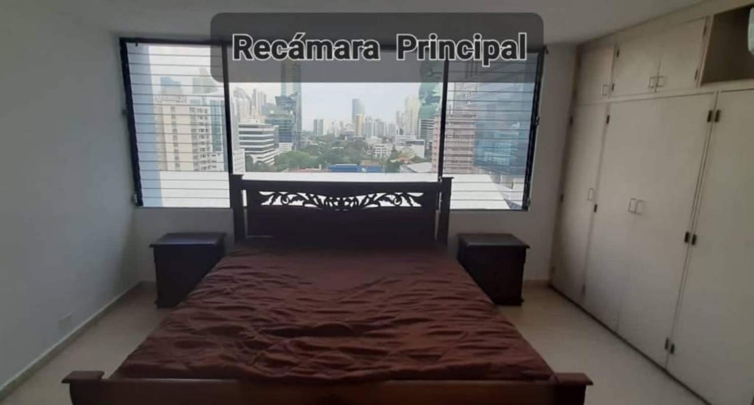Bedroom with air conditioning built-in closet at PH Pacific Hill Obarrio Panama City