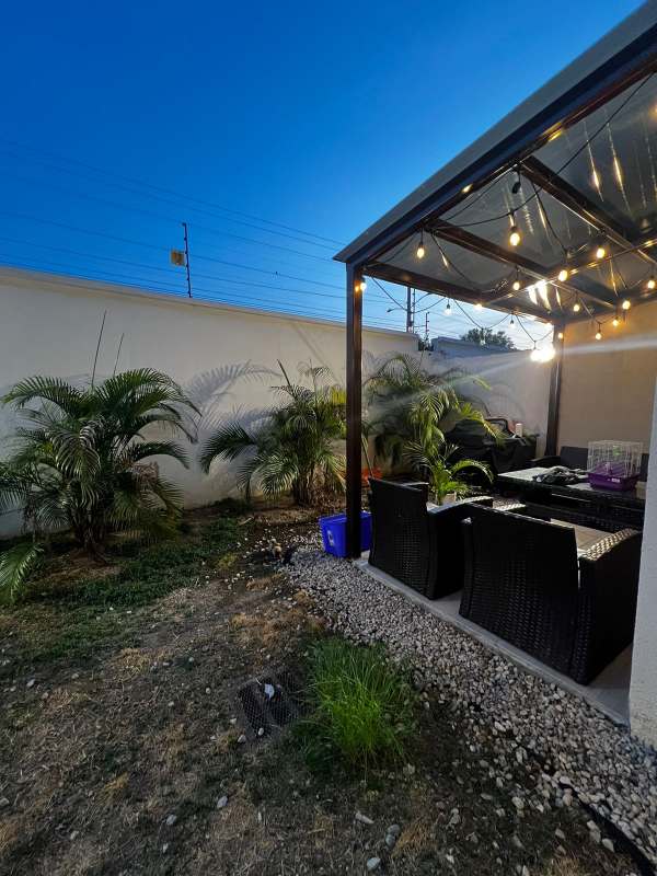 Kitchen with granite countertops, cabinetry, appliances in Costa Sur Village Panama City rental