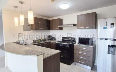 Bedroom with large window and AC ready in apartment for rent Panama Pacifico