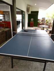 Indoor recreation area with ping pong table and lounge Costa Esmeralda Panama
