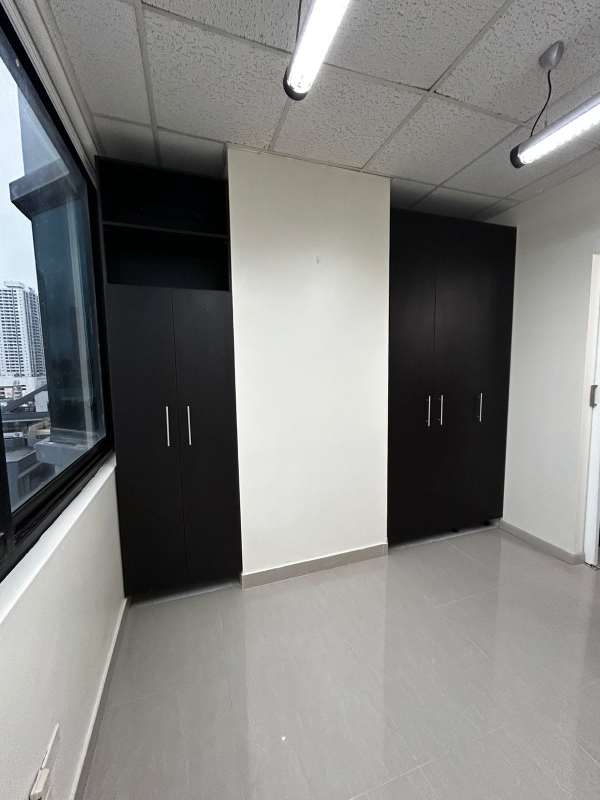 Small kitchenette or pantry within medical office with cabinetry and mini fridge Panama