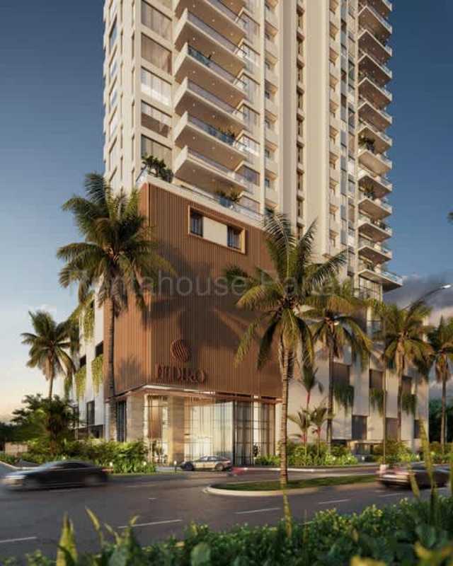 Spacious open living area with floor-to-ceiling windows and balcony views PH Madero Costa del Este