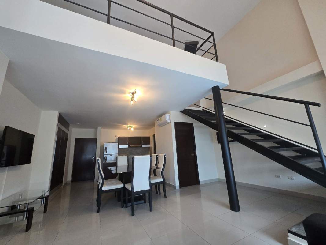 Juliet balcony with city views from PH Vitro Loft apartment El Cangrejo Panama