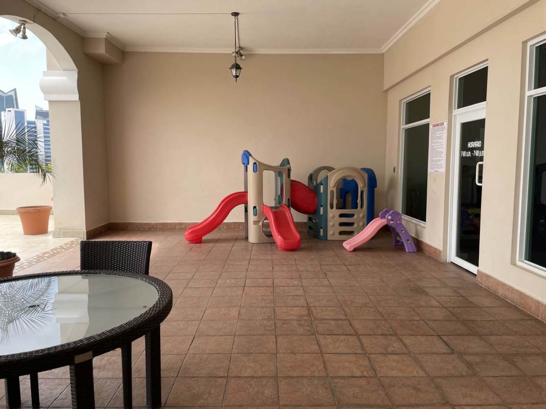 Children playground outdoor patio seating recreational area PH San Francisco Bay Panama