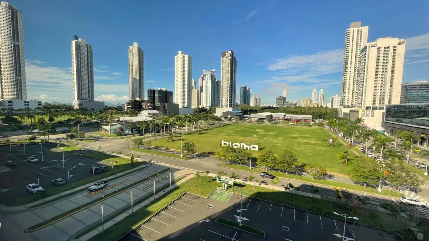 High-rise modern towers and landscaped streets at Costa del Este Town Center Panama