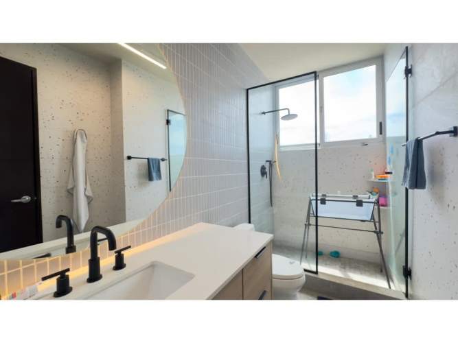 Elegant master bedroom with panoramic views in PH Titanium Costa del Este Panama