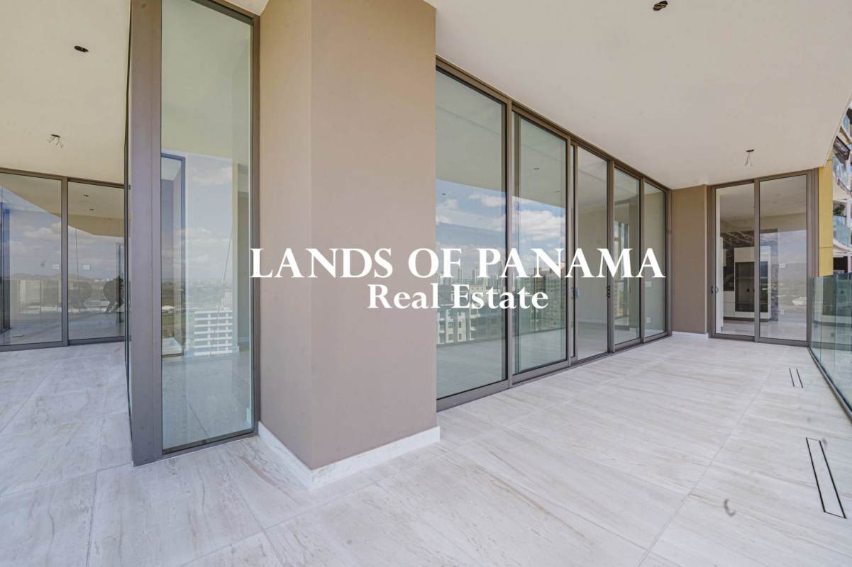 High-end kitchen with marble finishes and Italian cabinetry by Fendi Casa in luxury La Maison apartment Panama