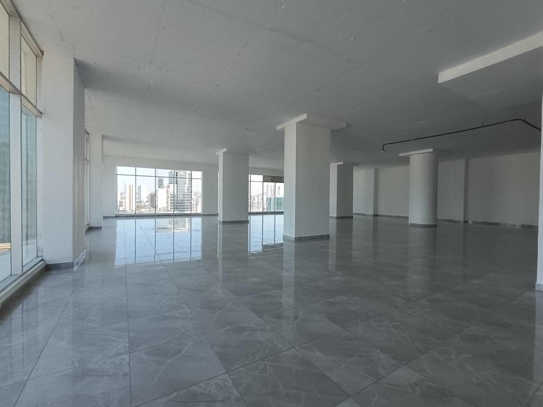 Panoramic city skyline views from commercial office at F&F Tower El Tornillo Panama City