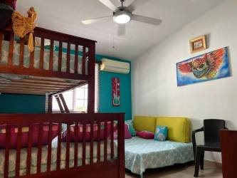 Private swimming pool with landscaped garden beach rental Las Lajas Panama