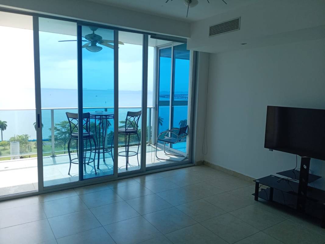 Modern minimalist bathroom with compact toilet and stylish sink in PH H2O Panama