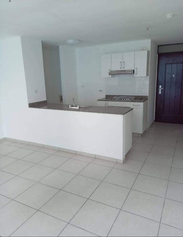 Updated bathroom with glass shower enclosure, marble vanity PH Alsacia Tower Condado del Rey