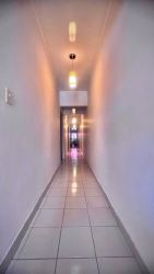 Large bright living room with ceramic tiles and access to terrace in Urbanización Correa Chitré Panama