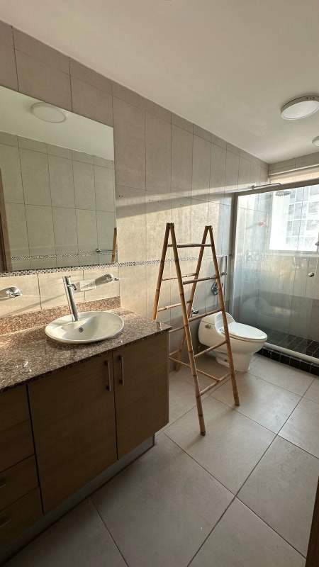 Panoramic balcony with Pacific Ocean and city views at PH Moon Tower Panama