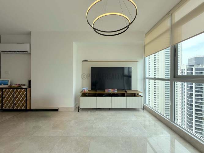 Designer kitchen with island granite counters, ocean views, stainless appliances in PH Waters on the Bay Panama