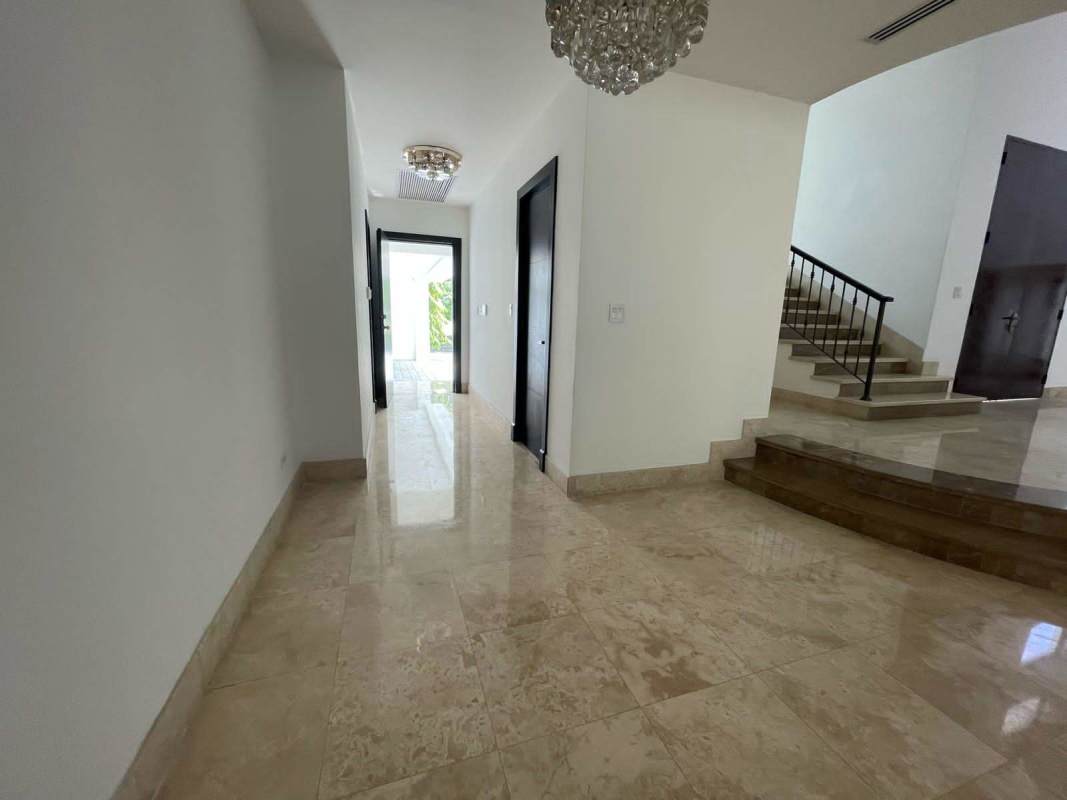 Spacious kitchen granite countertops stainless steel appliances luxury villa Costa del Este Panama