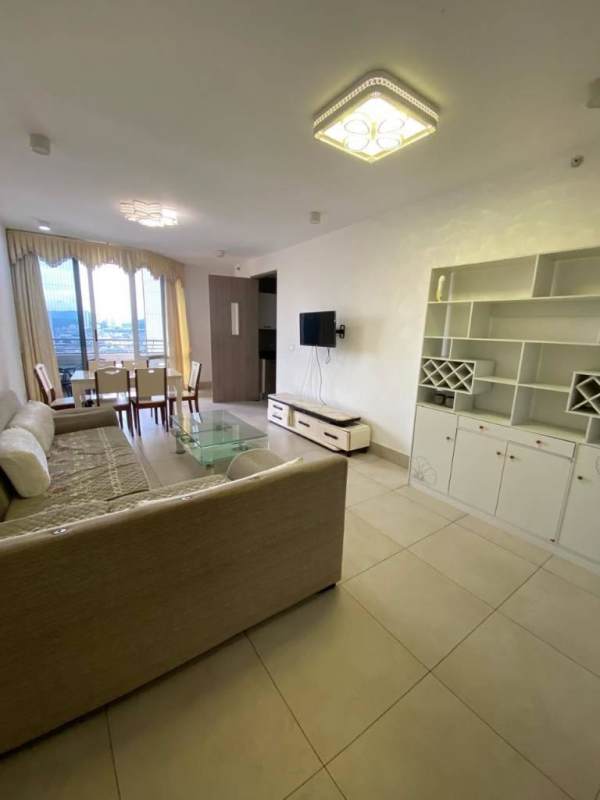 Modern kitchen with granite countertops and appliances in PH Luxor El Cangrejo Panama City