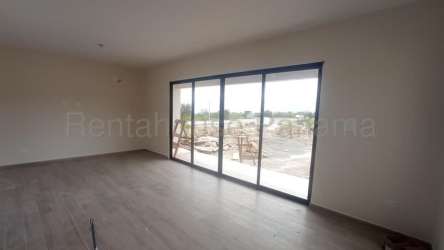 Exterior of single story modern house Grand Canyon Boquete with terrace mountain views