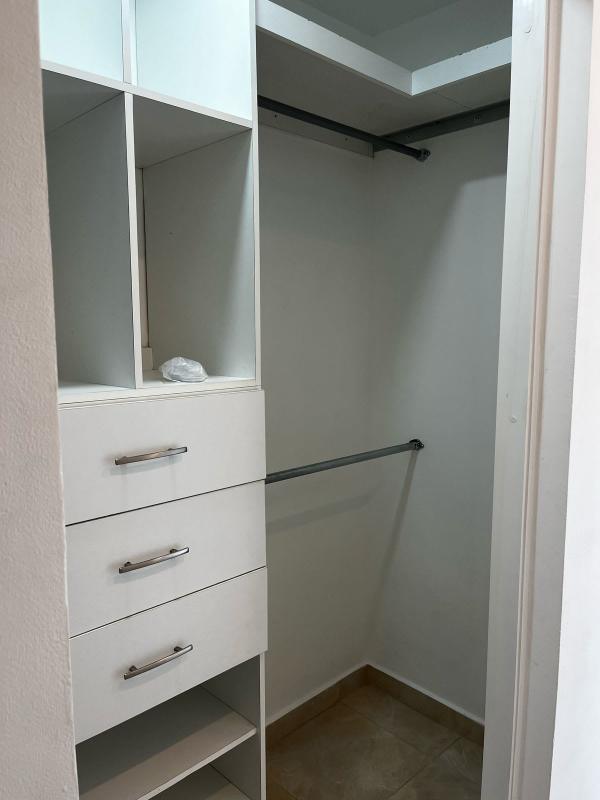 Unfurnished modern bedroom with large window, PH El Mare Panama City