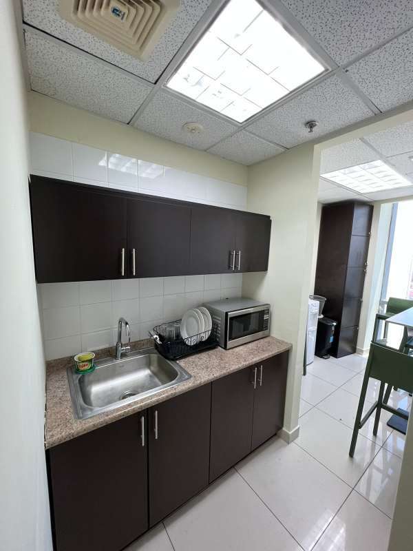 Office workspace with desks and windows Financial Park Costa del Este Panama