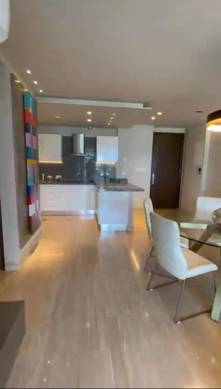 Fully equipped kitchen with stainless appliances, quartz counters in PH Regent Costa del Este Panama furnished rental