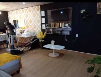 Family lounge space with sofa, dining set and accent decor in Nuevo Emperador house