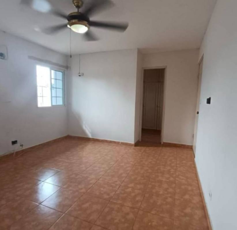 Empty bedroom with closets tiled floor ceiling fan Villa Zaita Panama City