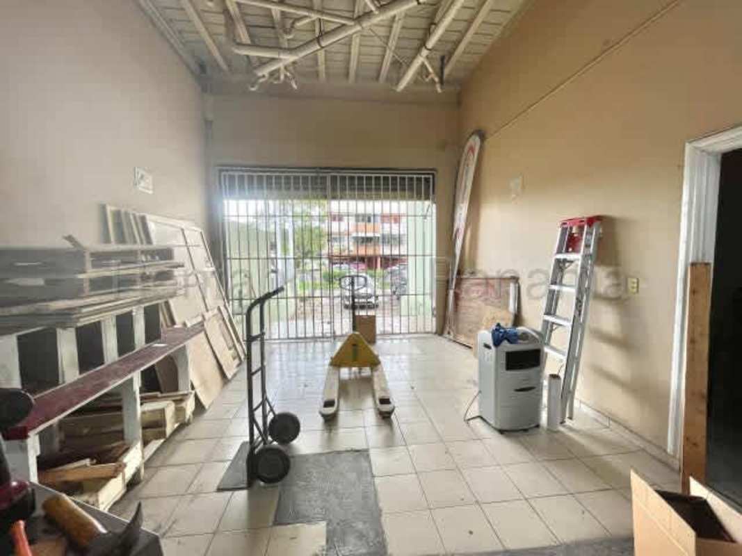 Bright open office space inside commercial building in Parque Lefevre Panama with tiled floors and large windows