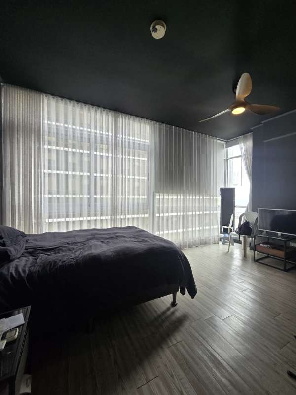 Spacious bedroom with city view at PH Quartier Atlapa San Francisco Panama apartment sale