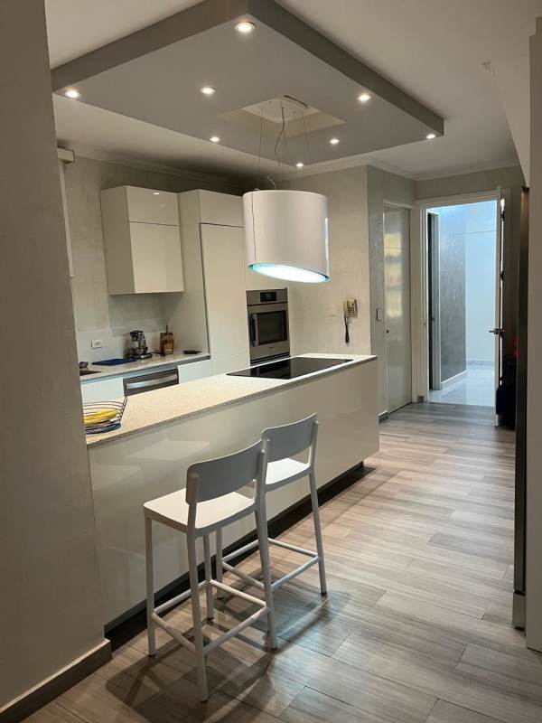 Fully-equipped sleek kitchen in luxury penthouse Punta Pacificica