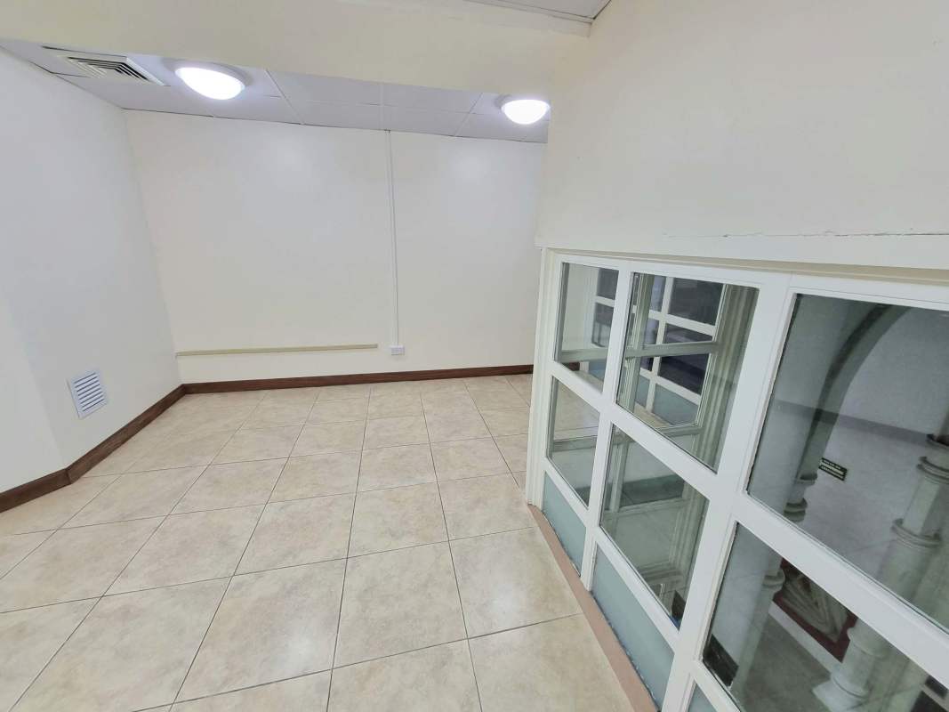 Modern waiting room in Plaza Paitilla commercial tower Punta Paitilla Panama