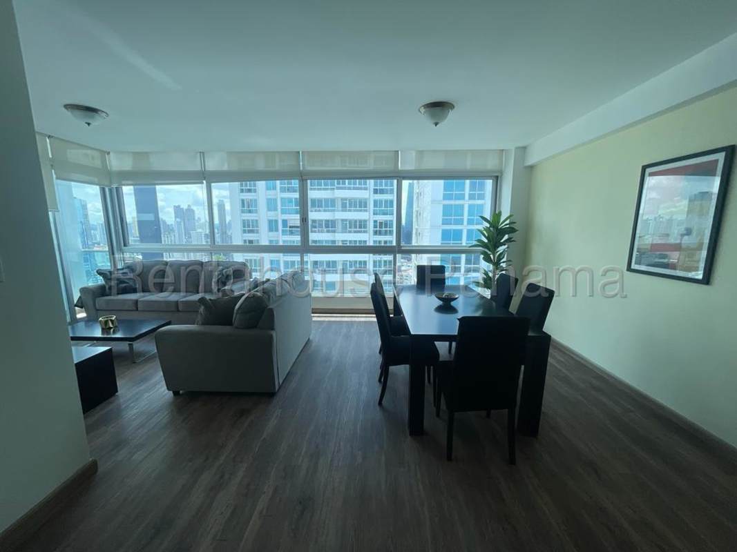 Master bedroom with floor-to-ceiling windows and ocean view PH Bayfront