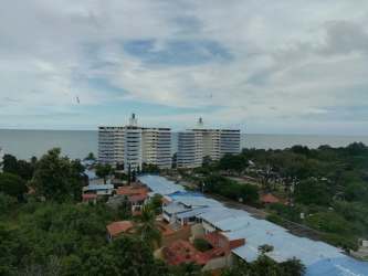 Balcony with panoramic sea and mountain views condo in PH Ibiza Coronado for rent