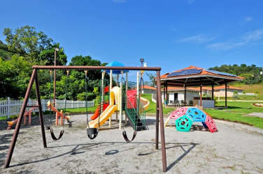 Community family friendly playground BBQ pavilion Villas del María Bejuco Panama