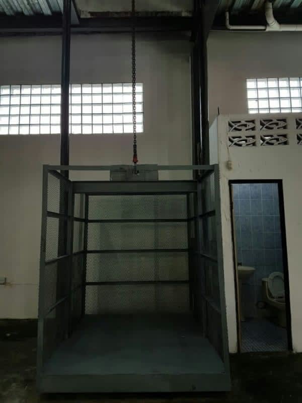 Empty warehouse interior with concrete floor and metal frame Panama