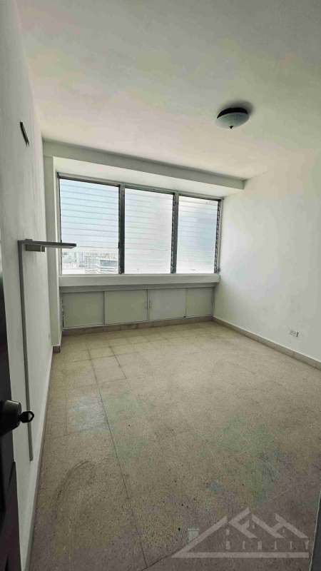 Modern bathroom marble tile walk-in shower vanity PH Paitilla Tower Punta Paitilla Panama