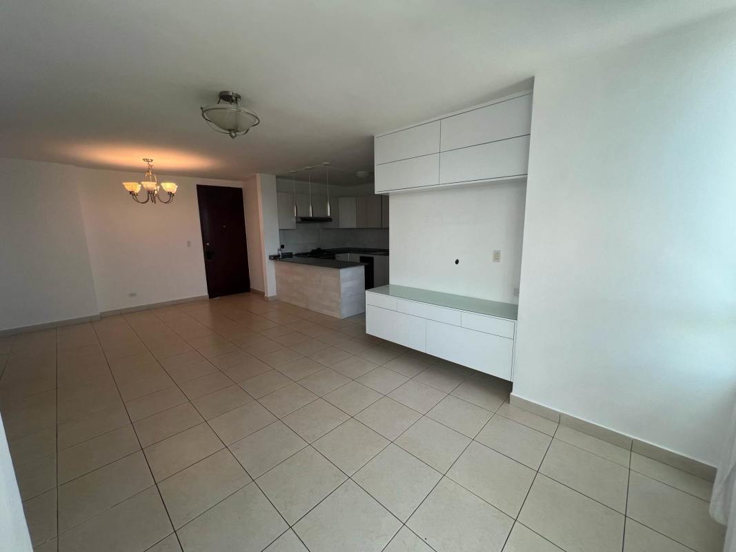 Bathroom with vanity, glass shower enclosure in PH Concept apartment Panama City