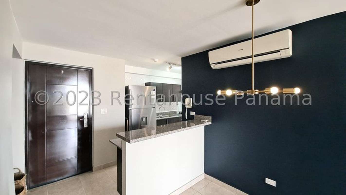 Stainless steel fridge with granite tops modern kitchen PH Carrasquilla Panama City