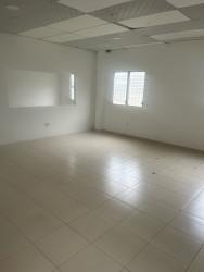 Small built-in kitchenette tiled backsplash sink glass block window Costa Verde Plaza La Chorrera Panama