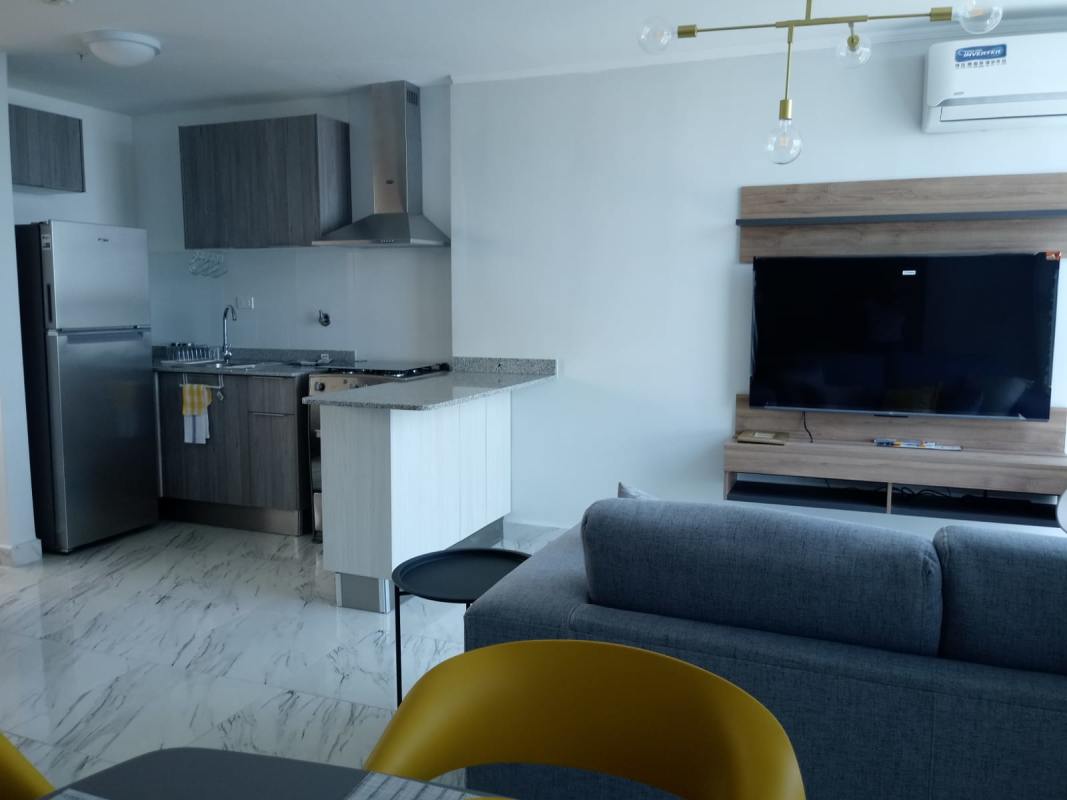 Kitchen granite counter stainless appliances gray cabinets PH BICSA Ave Balboa