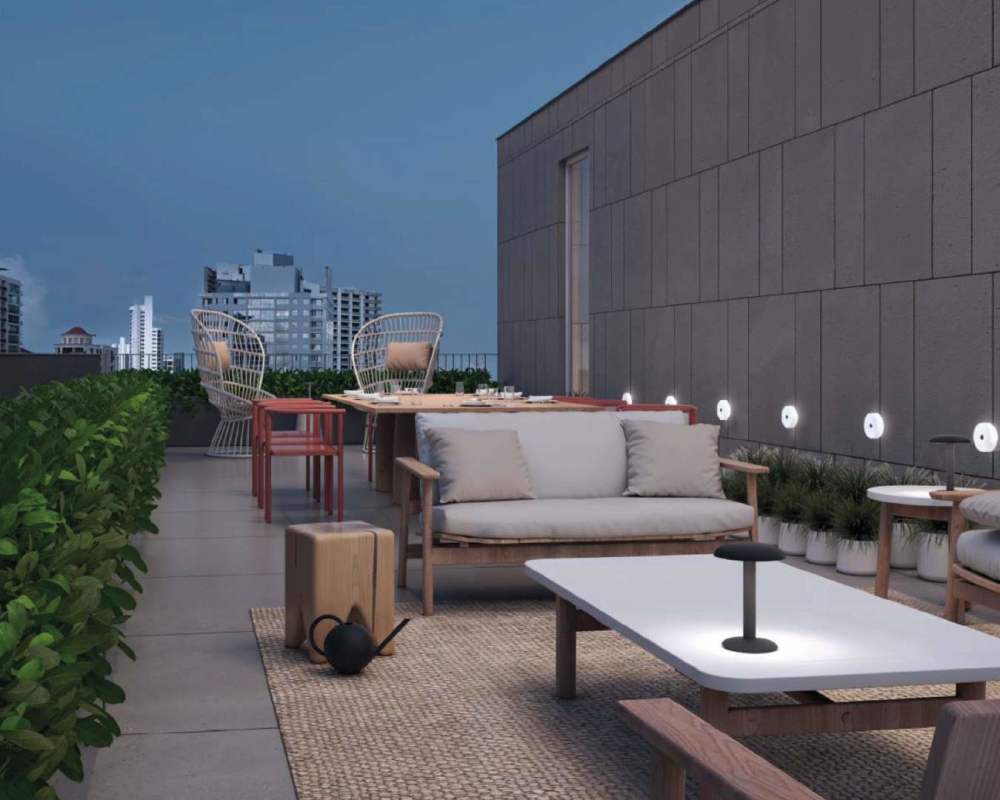 Panoramic rooftop lounge with skyline view PH Kyte by Living Obarrio Panama City