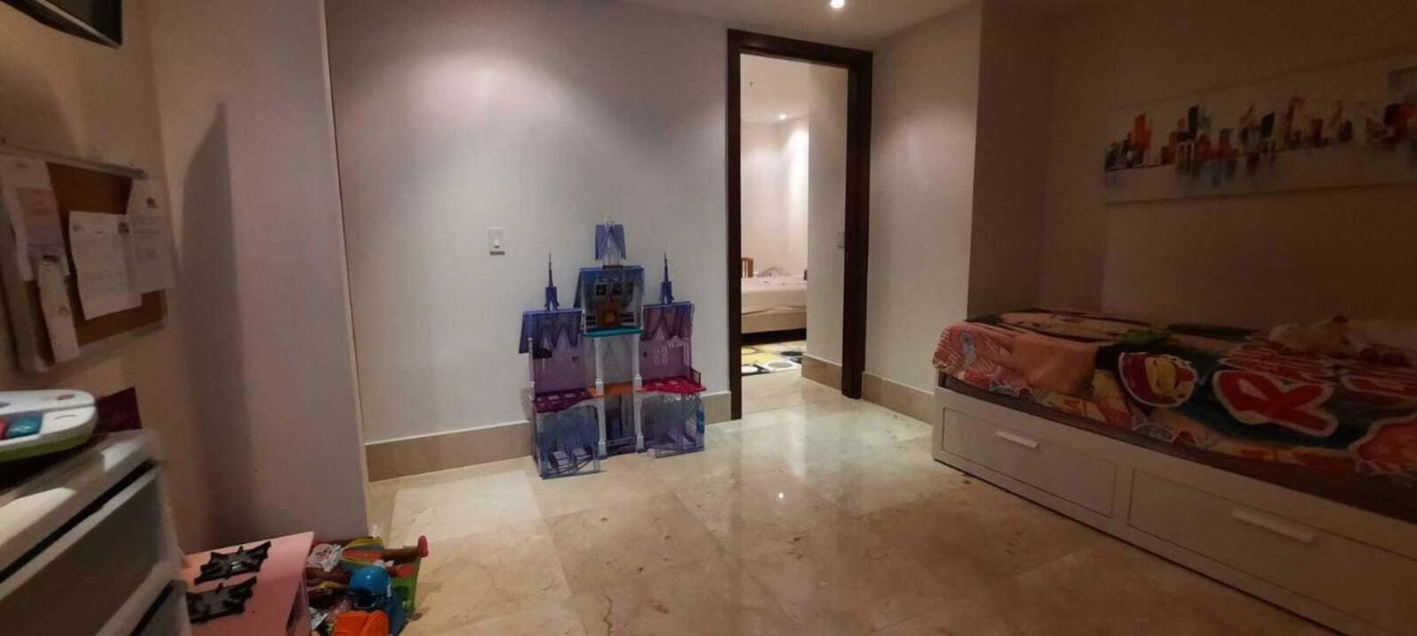 Spacious kids room with play space in luxury Santa Maria Golf apartment Panama City