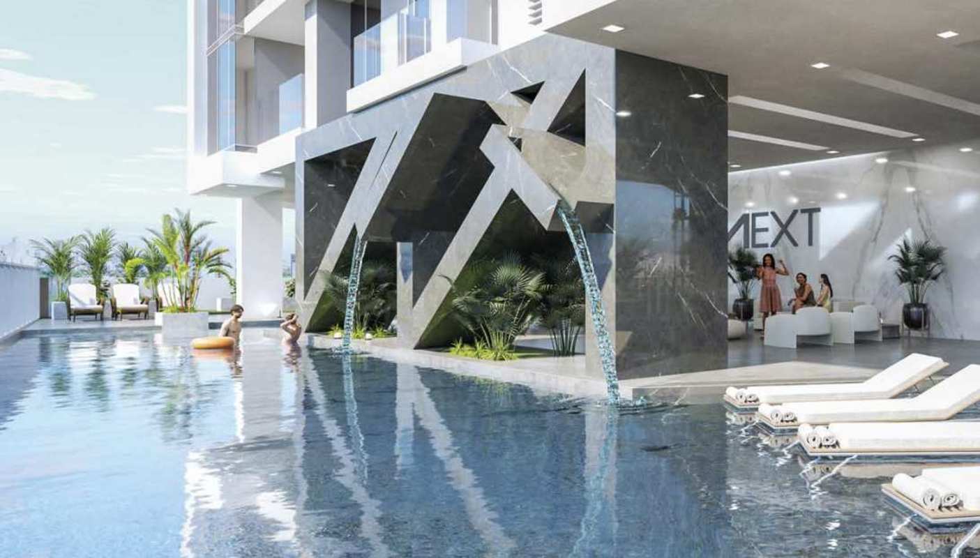 NEXT Tower Coco del Mar infinity pool oceanfront view contemporary luxury amenities