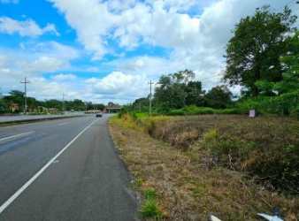 Aerial shot of 3,200sqm lot with highway access in El Francés Boquete Panama