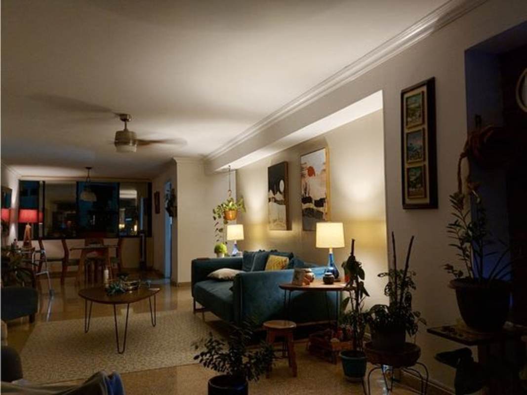 Bedroom with AC, fan, closet and tile floors in PH La Alameda Panama