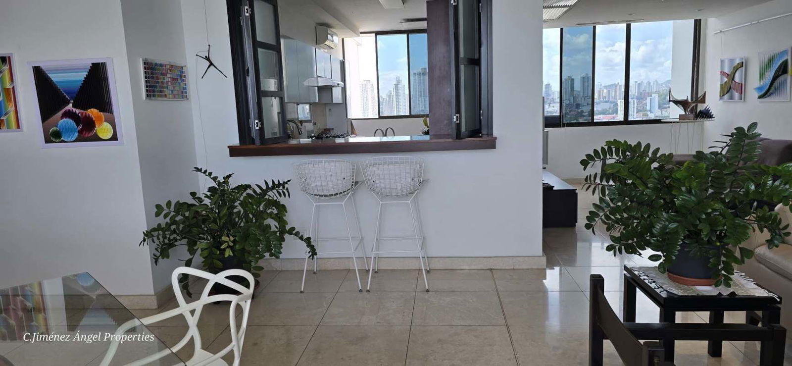 Gourmet kitchen with granite counters marble flooring for sale PH Dal Mare Coco del Mar Panama