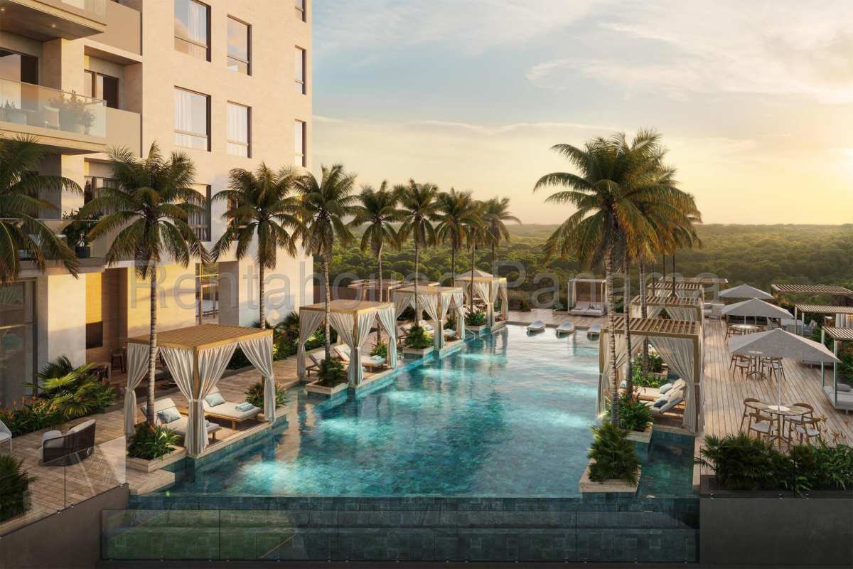 Whimsical children's indoor play area with tree structure in Corotú Residences Panama