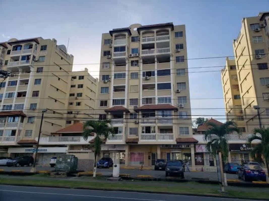 Exterior of PH Bella Vista Tower apartment building on Via España Panama City