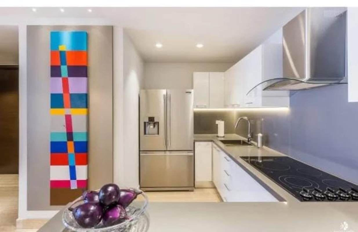 Modern kitchen space with stainless steel appliances in PH The Regent Costa del Este Panama