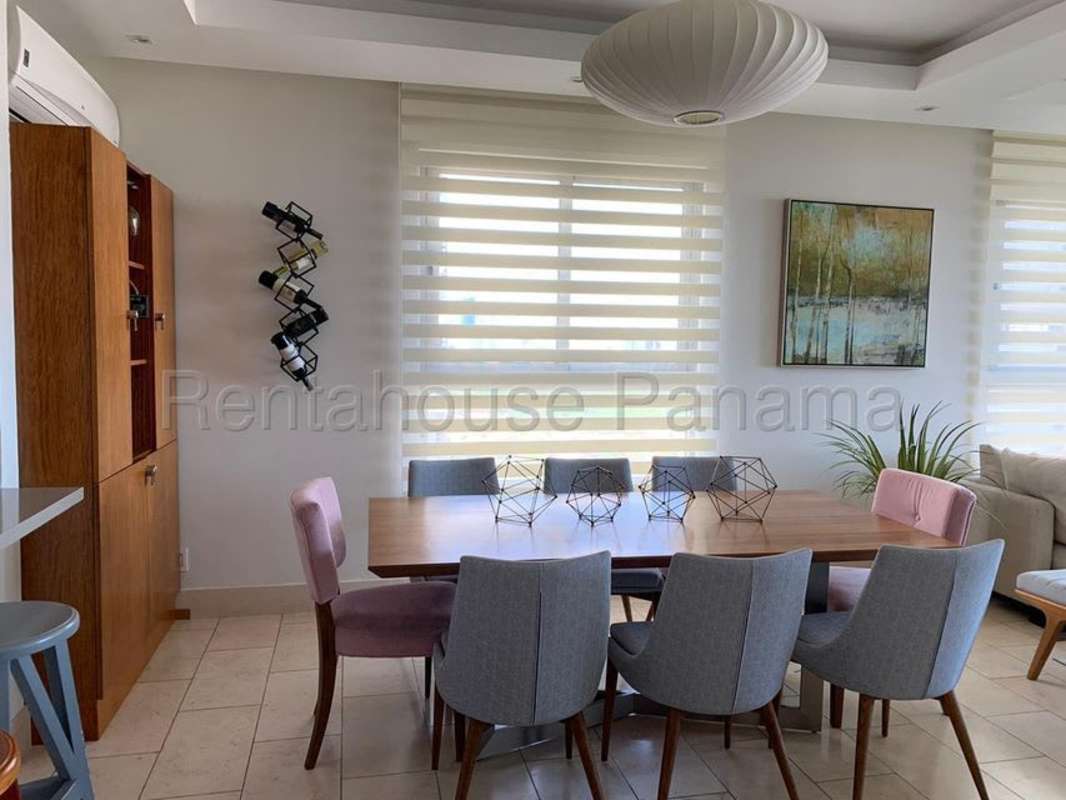 Upscale Italian gourmet kitchen with marble floors and integrated appliances Santa Maria Panama