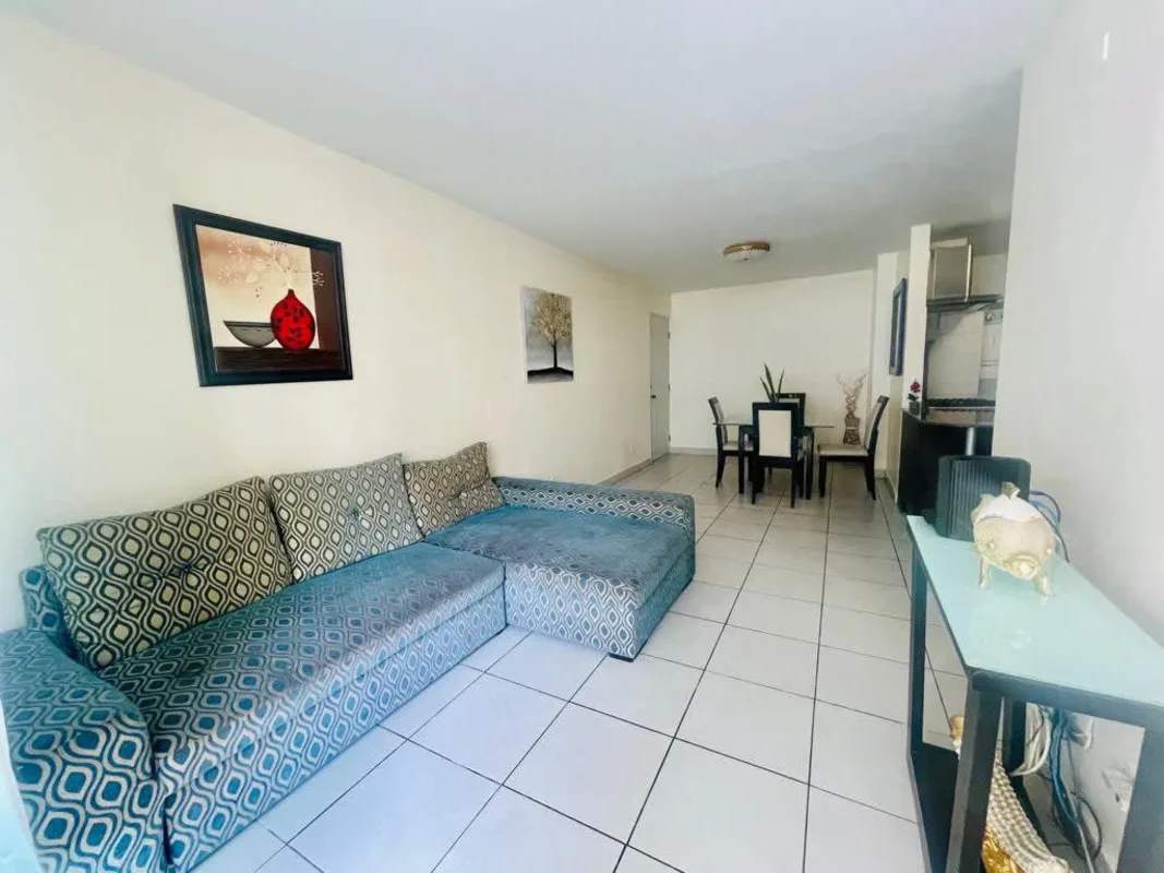 Spacious kitchen with granite countertop, appliances and washer dryer in PH Condado Country Club Panama